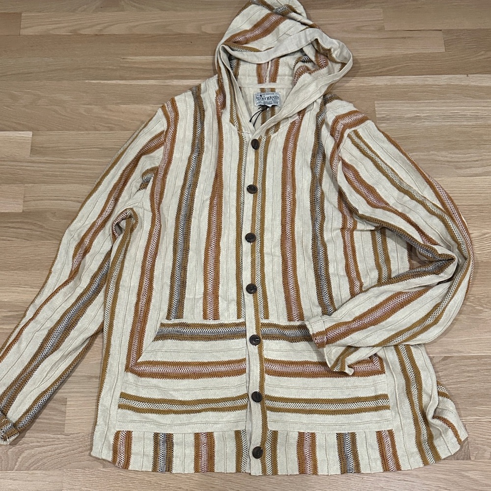 Men’s Lucky Brand Hooded Knit Shirt